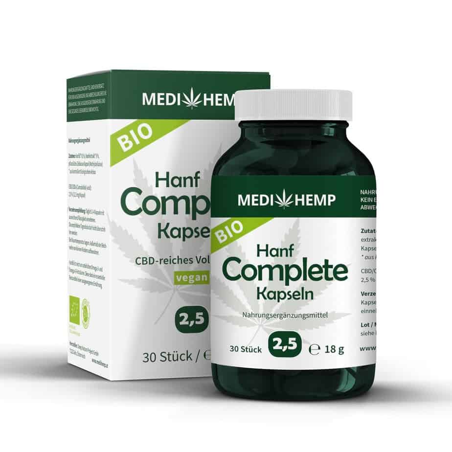 MEDIHEMP Bio Hanf Complete Kapseln 2,5%